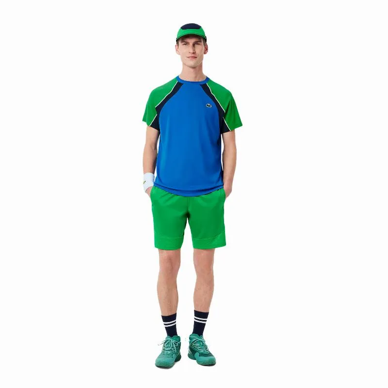 Camiseta Lacoste Ultra Dry Azul Marinho Verde