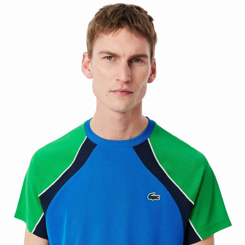 Camiseta Lacoste Ultra Dry Azul Marinho Verde