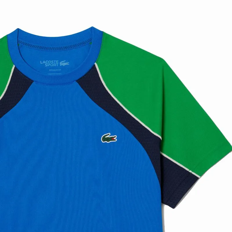 Camiseta Lacoste Ultra Dry Azul Marinho Verde