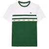 T-Shirt Lacoste Ultra Dry Verde Branco