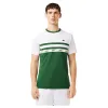 T-Shirt Lacoste Ultra Dry Verde Branco