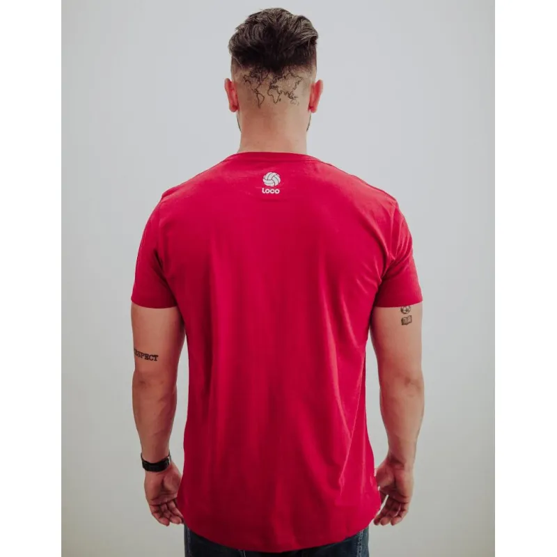 Essência da camiseta louca Borgonha Branca