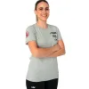 Camiseta Feminina Lok A1 Padel Bridger Cinza Mescla