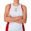 Lok A1 Padel Elk Branco Vermelho Camiseta Feminina