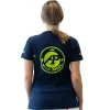 Camiseta Feminina Lok A1 Padel Glacier Azul Marinho