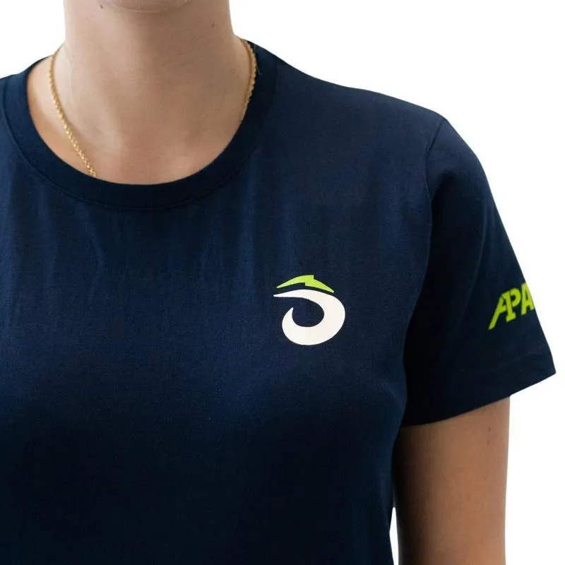 Camiseta Feminina Lok A1 Padel Glacier Azul Marinho