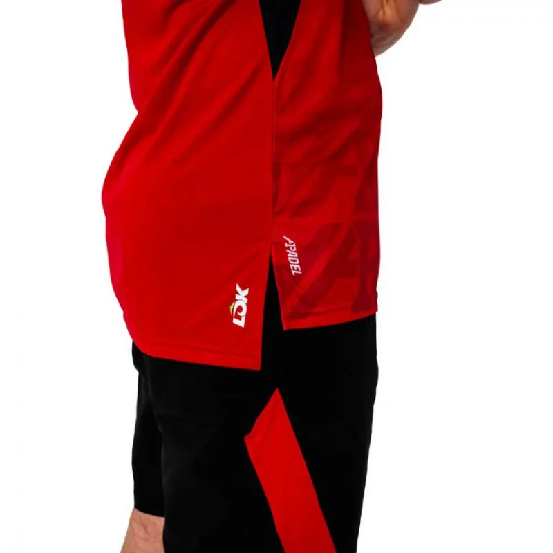 Lok A1 Padel Hood Camiseta Vermelha