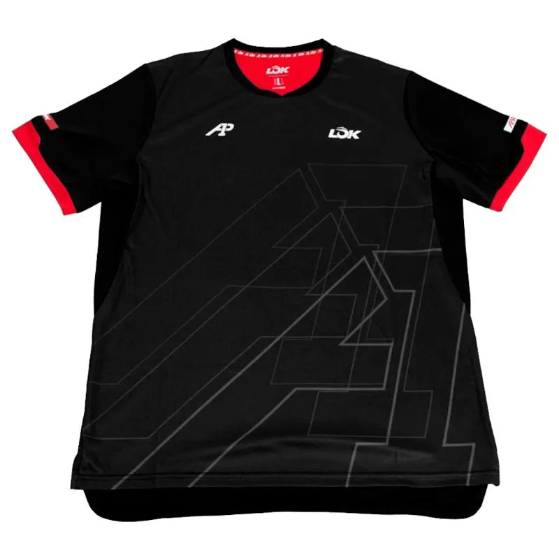 Lok Camiseta Preta Padel Pikes A1
