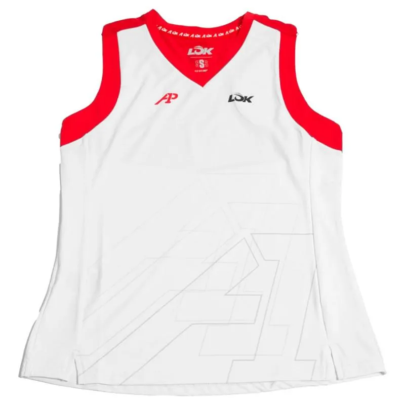 Camiseta Feminina Lok A1 Padel Wasatch Branca