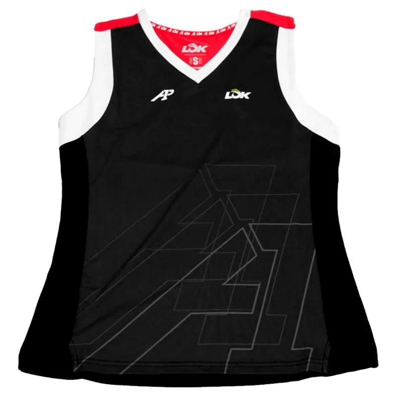 Lok A1 Padel Wasatch Camiseta Feminina Preta