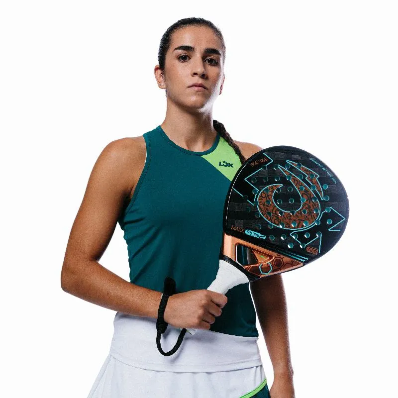 Camiseta Lok Gross Branco Verde Mujer