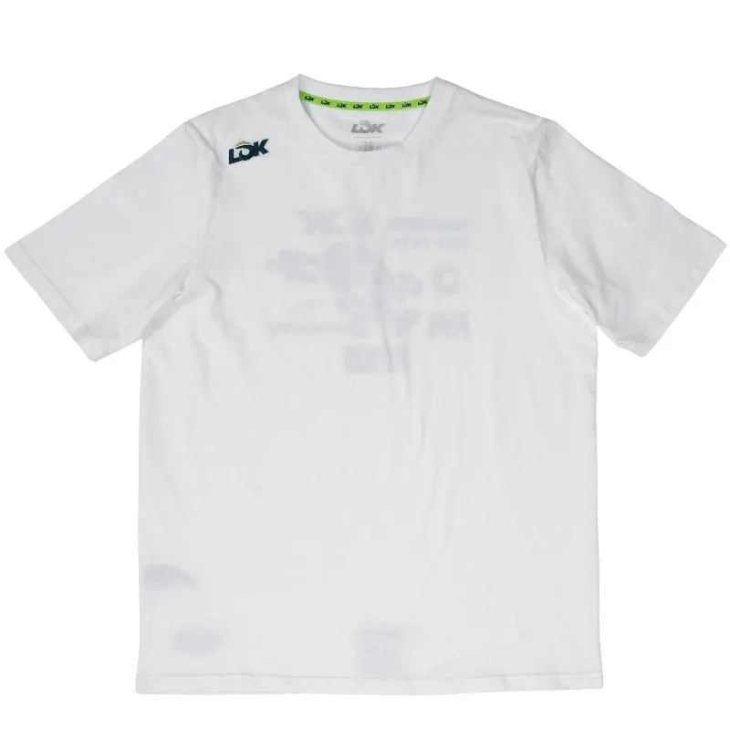 Camiseta branca de Lok Monch
