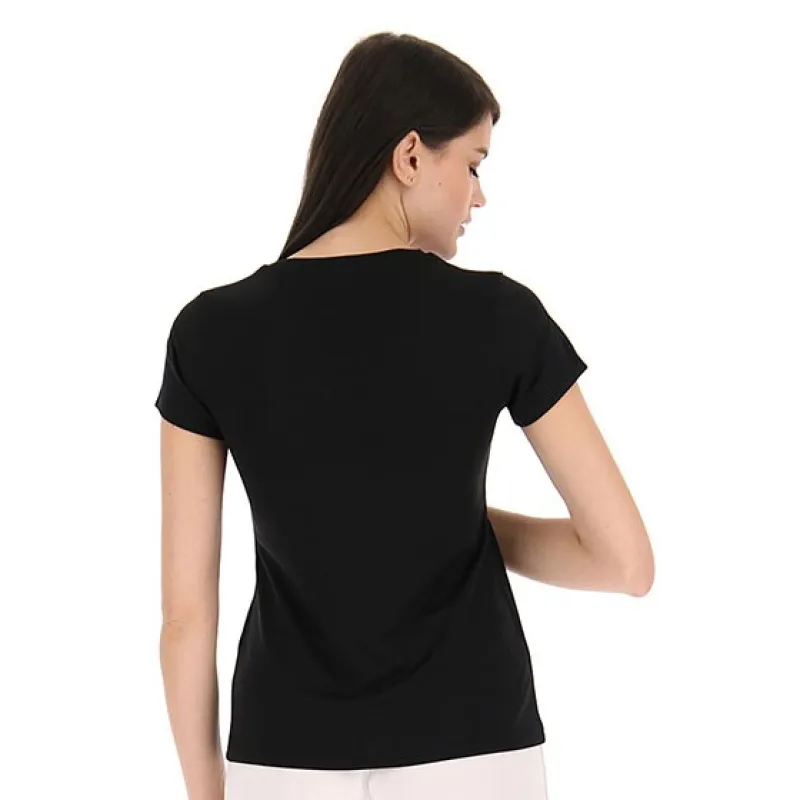 Camiseta de manga curta Lotto MSP Mulheres Negras