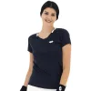 Camiseta Feminina Lotto Squadra II Azul Marinho Branco