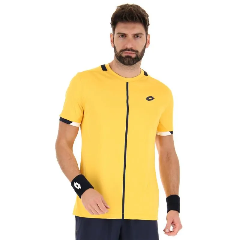 Camiseta Lotto Top IV Azul Marinho Açafrão