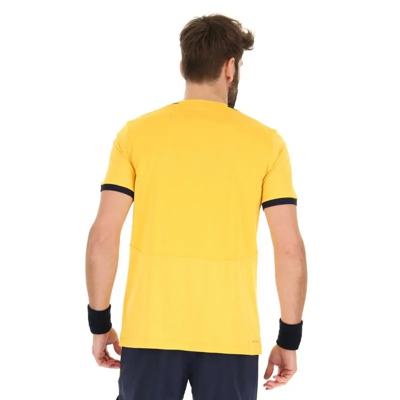 Camiseta Lotto Top IV Azul Marinho Açafrão