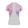 Camiseta de manga Bidi Badu Padel Eve Rosa Blanco