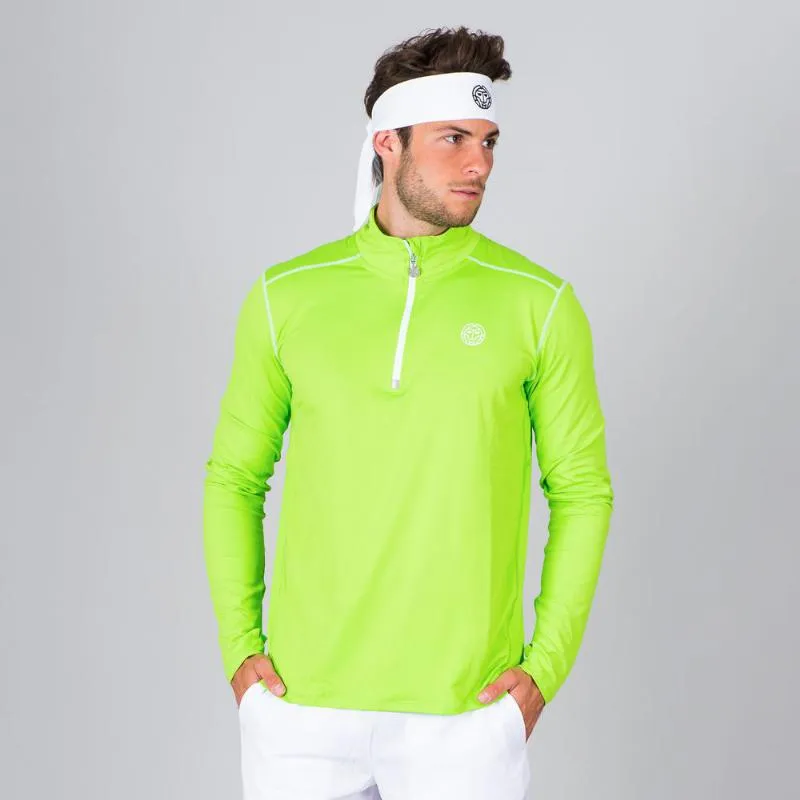 Bidi Badu Zac Verde Neon Branco Manga Longa Camiseta