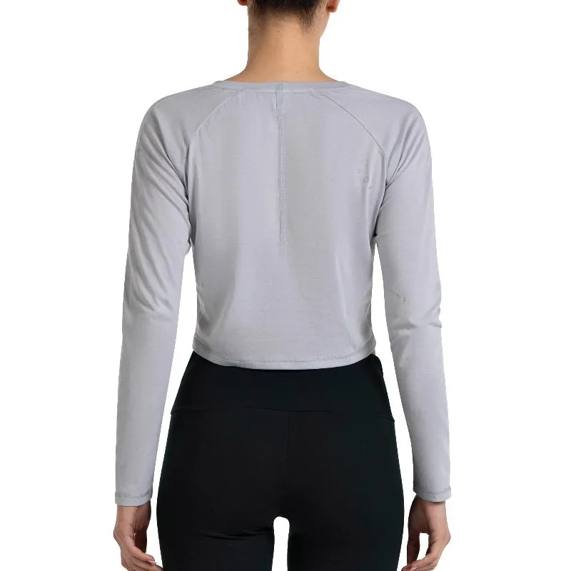 Camiseta Manga Larga Bullpadel Almo Gris Perla Mujer