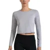Camiseta Manga Larga Bullpadel Almo Gris Perla Mujer