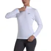 Camiseta Manga Larga Bullpadel Becal Blanco Mujer
