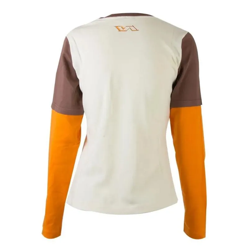 Varlion 06MC617 Camiseta de manga comprida Bege Mulher