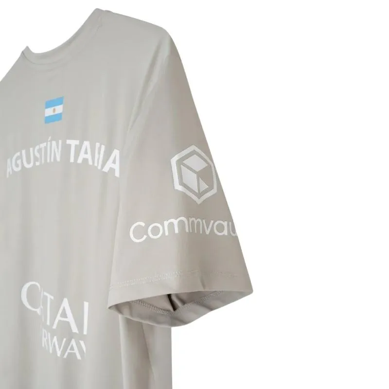 Camiseta Nox Agustin Tapia patrocina AT10 Gris Claro 2026