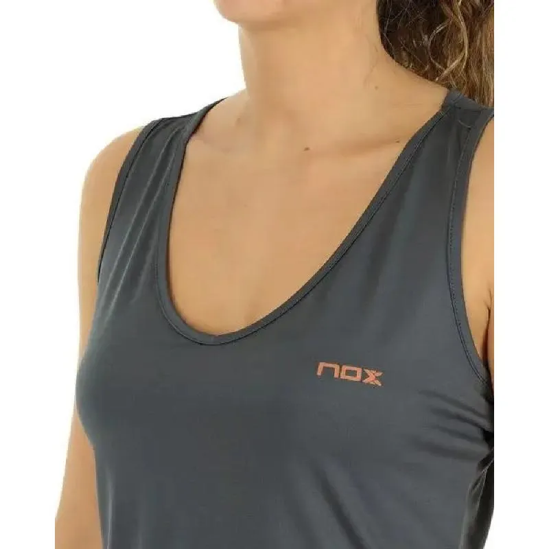 Camiseta Feminina Nox Exc Cinza Preto