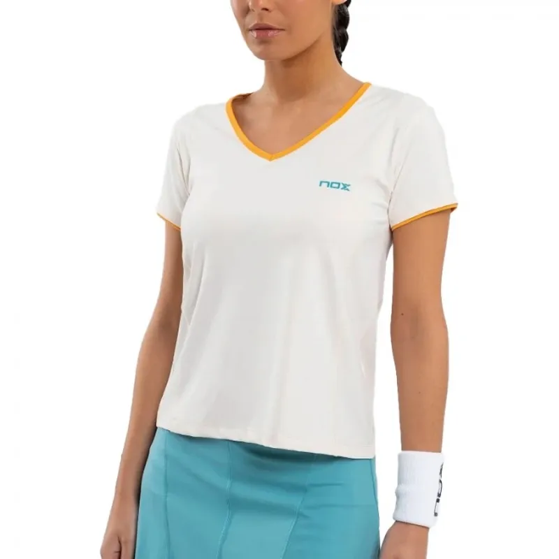 Camiseta Nox Pro Vainilla Mujer