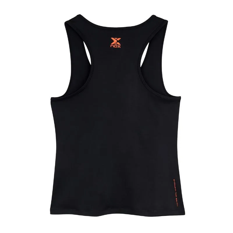 Camiseta Preta Vermelha Feminina do Time Nox