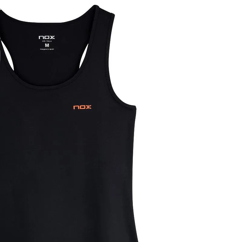 Camiseta Preta Vermelha Feminina do Time Nox