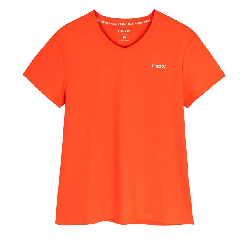 Camiseta Nox Team Sleeve Rojo Mujer