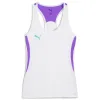 Camiseta Individual Puma Branco Lilás para Mulheres