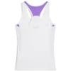Camiseta Individual Puma Branco Lilás para Mulheres