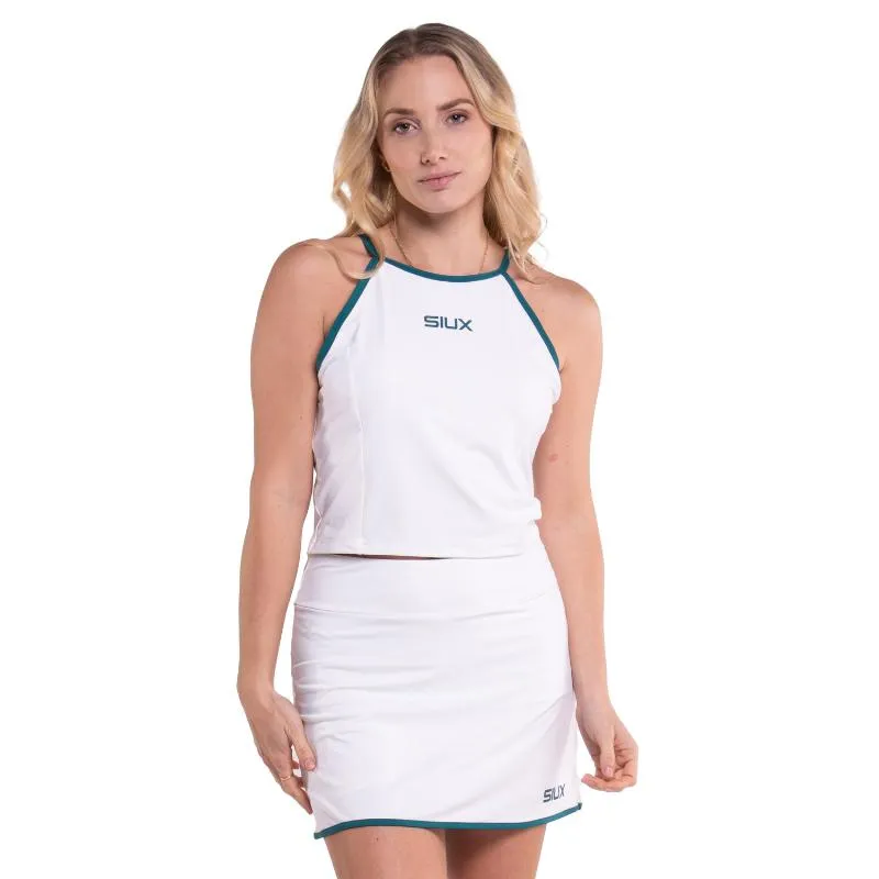 Camiseta Feminina Branca de Seda Siux