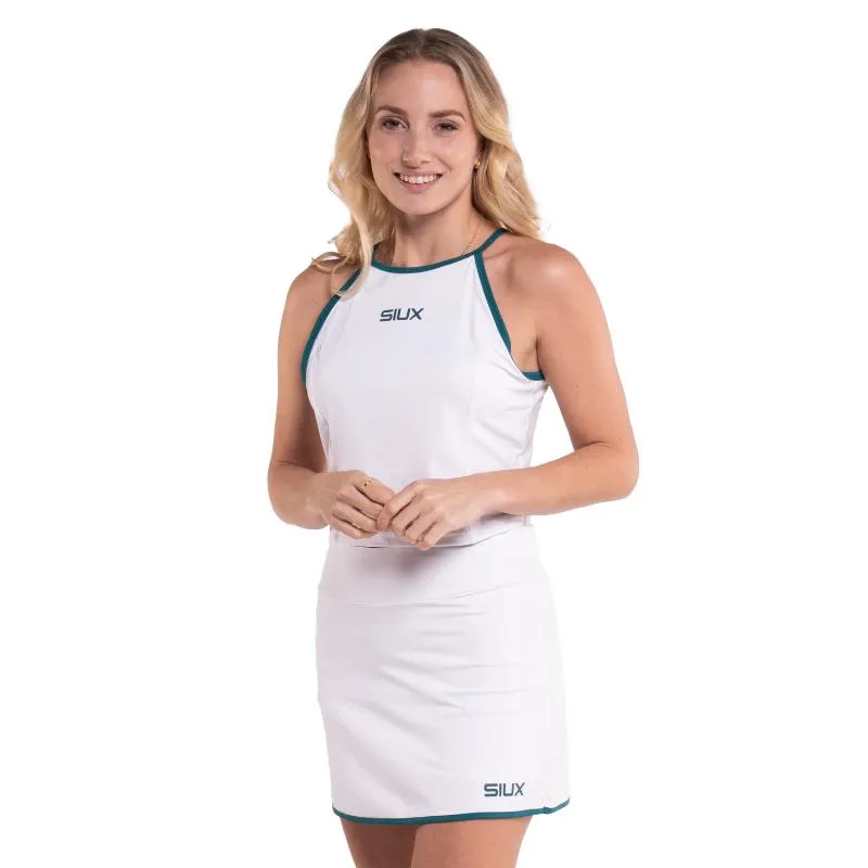 Camiseta Feminina Branca de Seda Siux