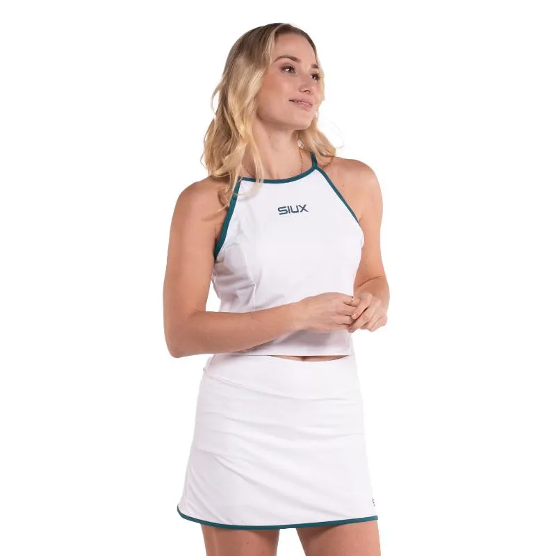 Camiseta Feminina Branca de Seda Siux