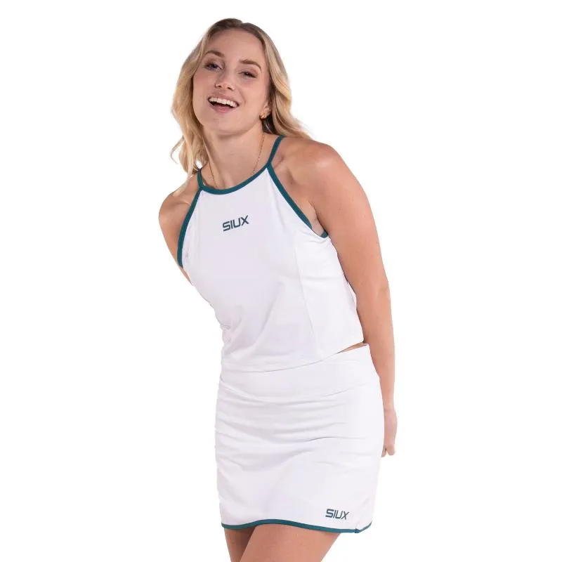 Camiseta Feminina Branca de Seda Siux