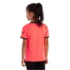 Camiseta Softee Tipex Coral Fluor Preto Júnior