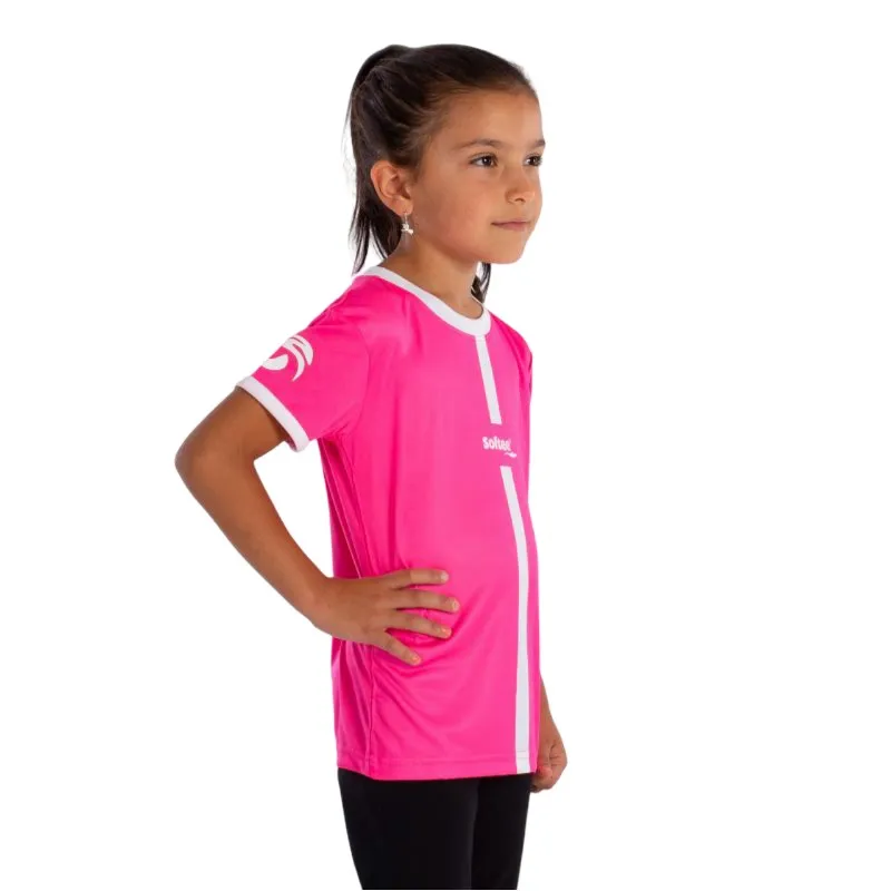 Camiseta Softee Tipex Fuchsia Fluor Branca Júnior