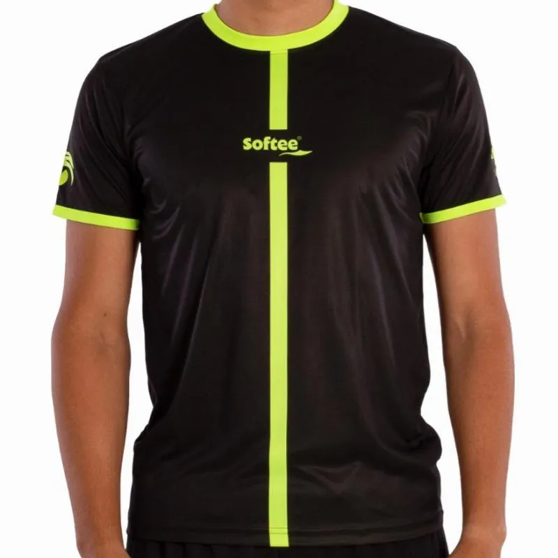 T-Shirt Softee Tipex Preto Amarelo Fluor criança