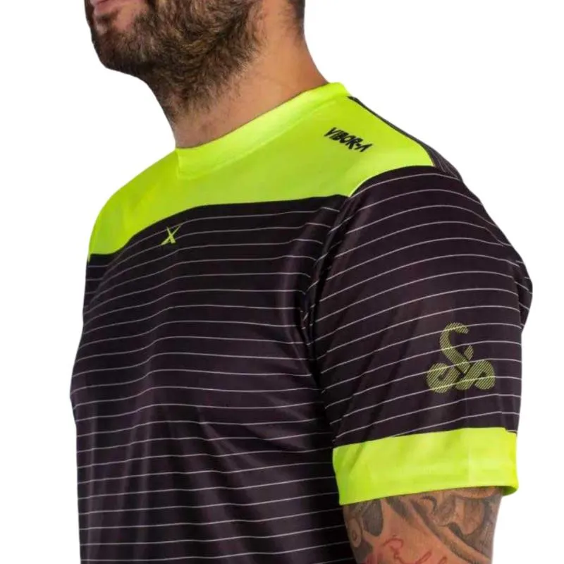 Vibora Black Mamba X Aniversário T-Shirt Preto Amarelo Fluor
