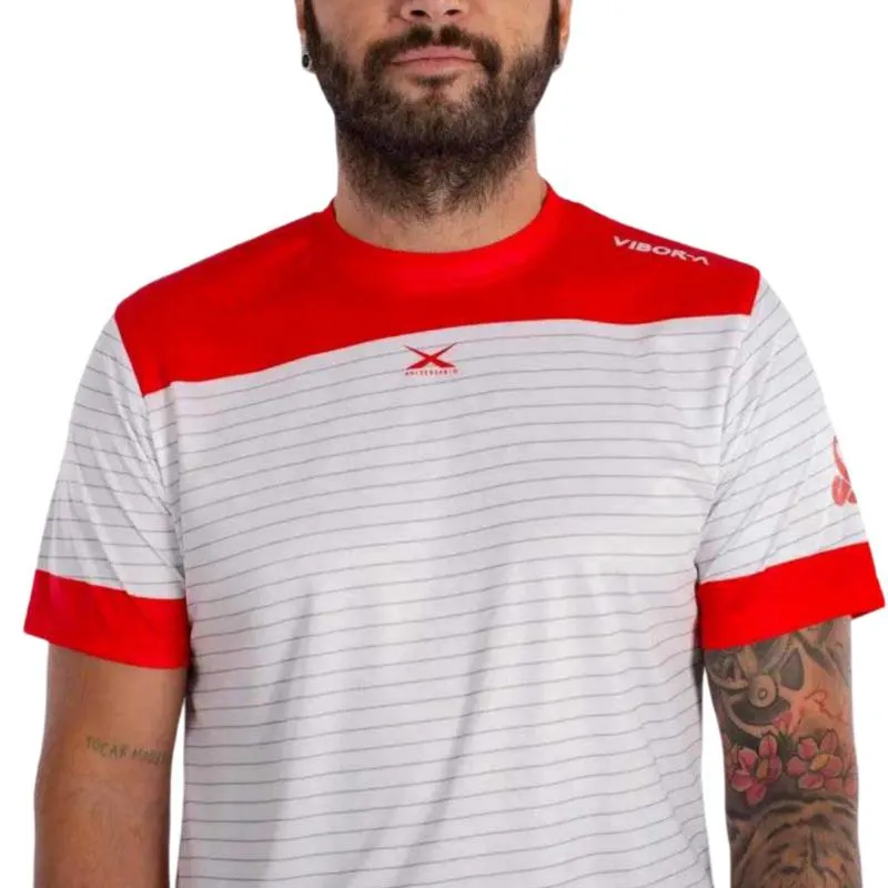 Vibora Rei Cobra X Aniversário T-Shirt Branco Vermelho