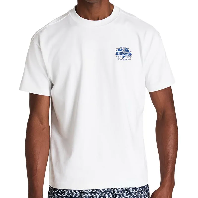 Camiseta Wilson Classic Graphic Blanco Azul