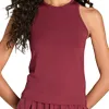 Camiseta Feminina Vermelha Escura do Wilson Fieldhouse