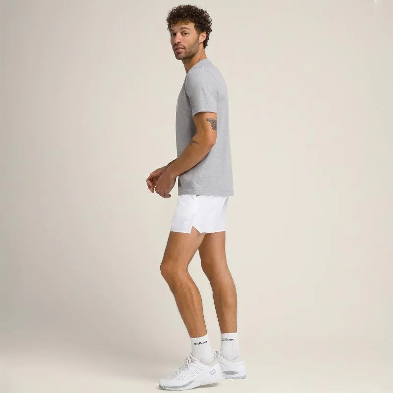 Wilson T-shirt Grafica Cinzento Branco