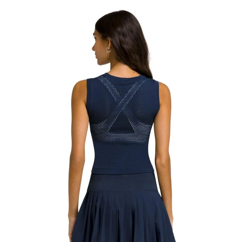 Camiseta Wilson Pro Seamless Azul Marino Mujer