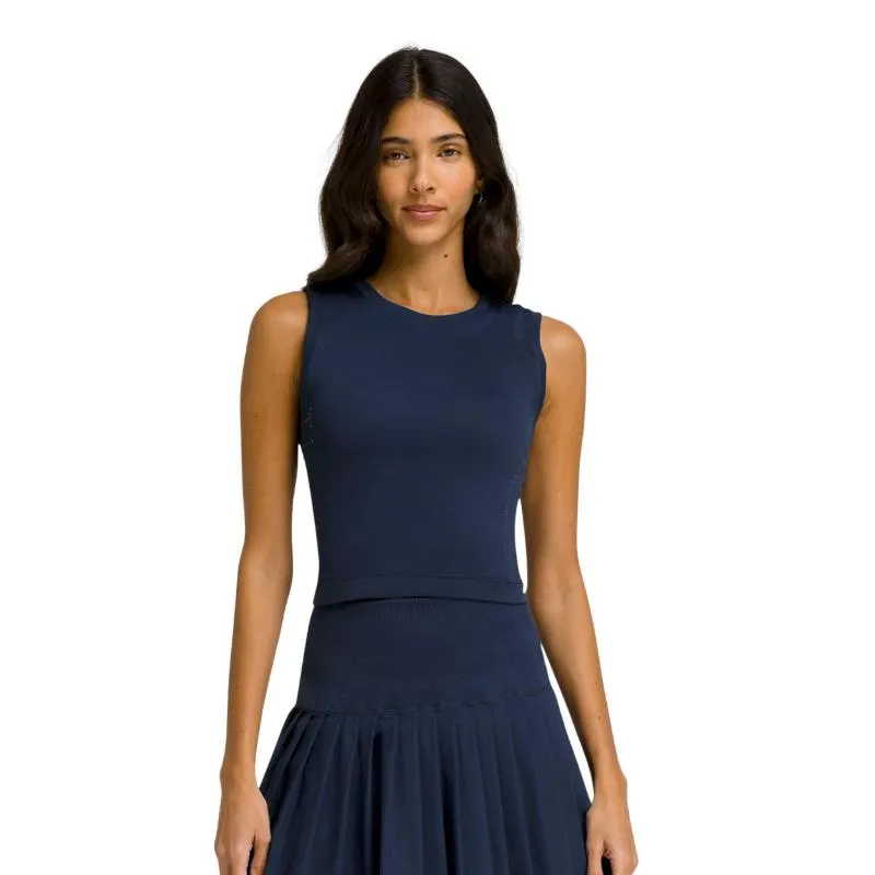 Camiseta Wilson Pro Seamless Azul Marino Mujer