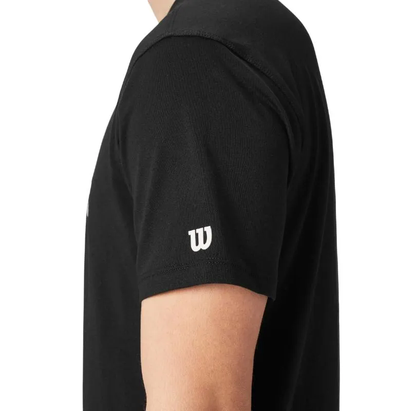 Camiseta preta com gráfico do Wilson Team