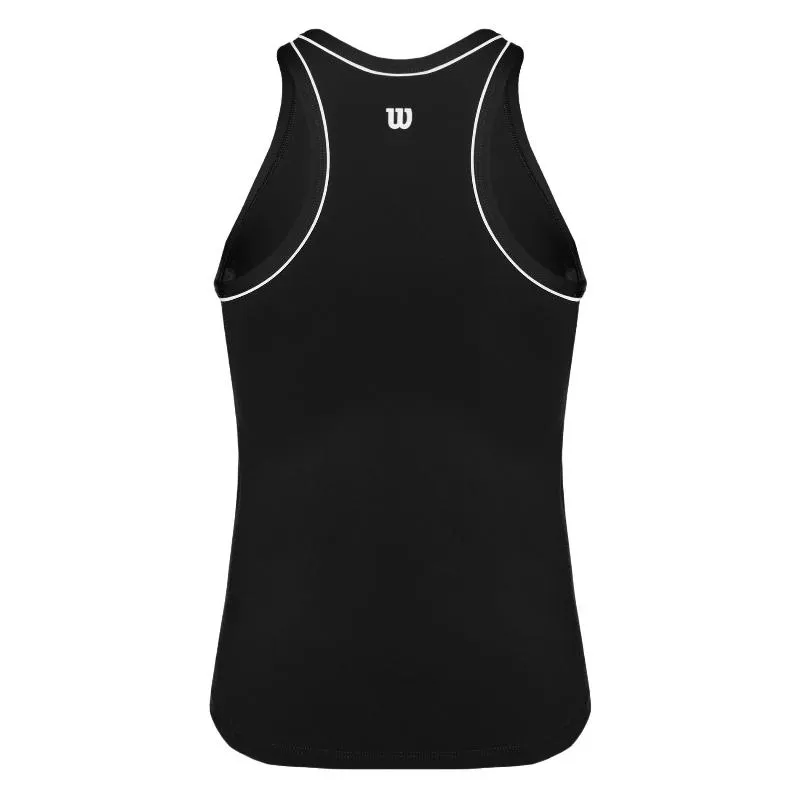 Camiseta Wilson Equipe Negro Mujer